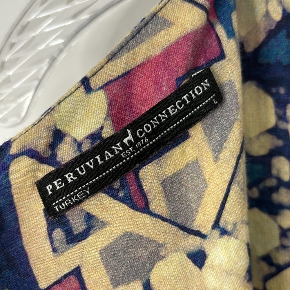 Peruvian Connection Abstract Multicolored Sleevel… - image 6